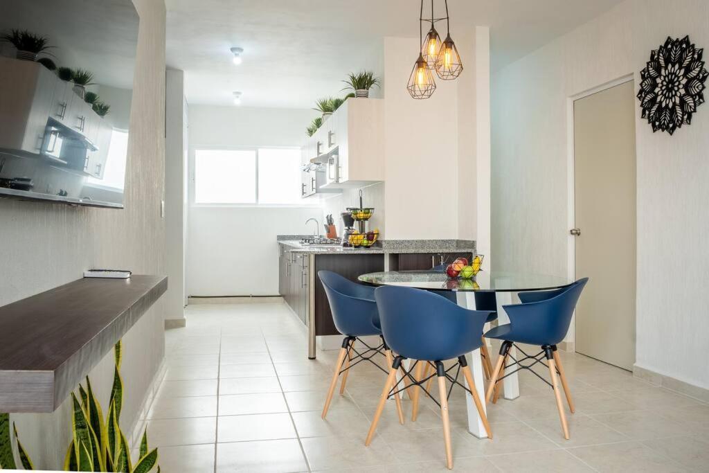Depto 2 Rec. Con Vista A La Piscina En C. Privada Leilighet Playa del Carmen Eksteriør bilde